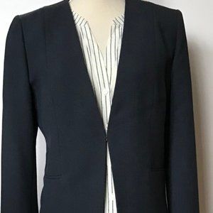 Tahari Navy Textured Blazer